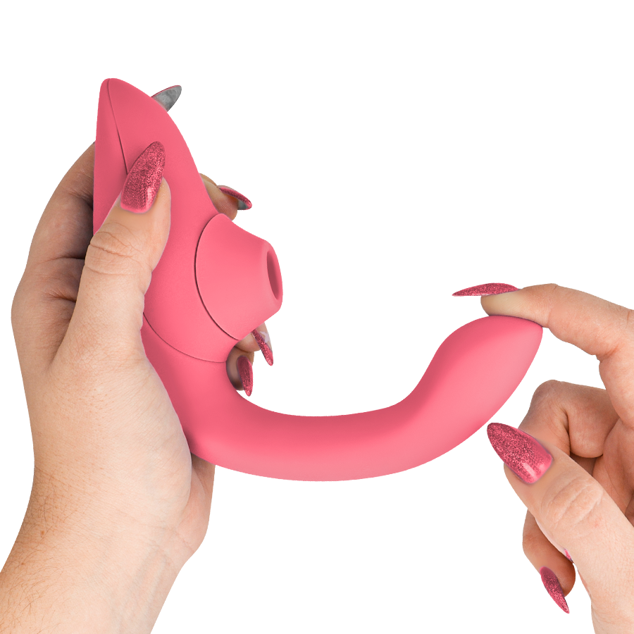 WOMANIZER - BLEND RABBIT VIBRATOR STIMULATOR VIBRANT ROSE - Afbeelding 4