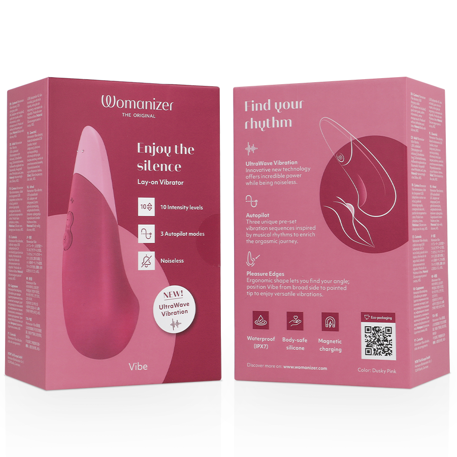 WOMANIZER - VIBE LAY-ON SILENT VIBRATOR DUSKY PINK - Afbeelding 7