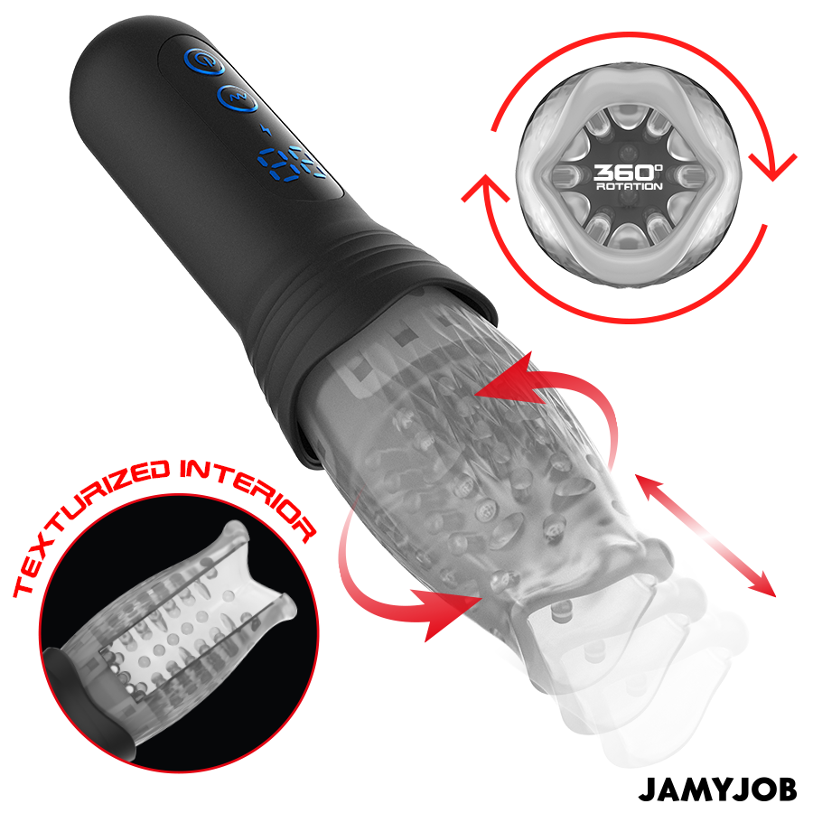JAMYJOB - BLOW-R MASTURBATOR WITH THRUSTING AND ROTATION - Afbeelding 3