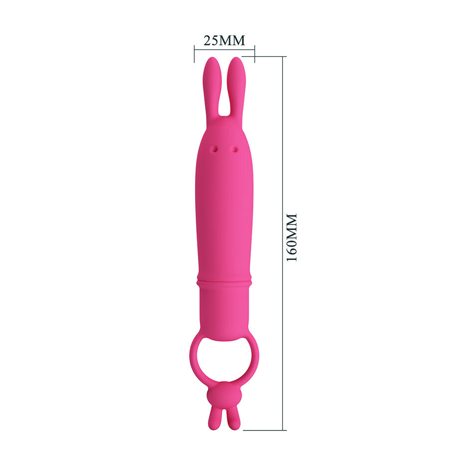 PRETTY LOVE - DELIA RABBIT VIBRATOR WITH RESISTANCE RING - Afbeelding 3
