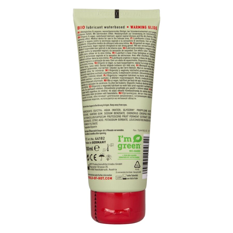 HOT - BIO LUBRICANT WATERBASED WARMING 100 ML - Afbeelding 2
