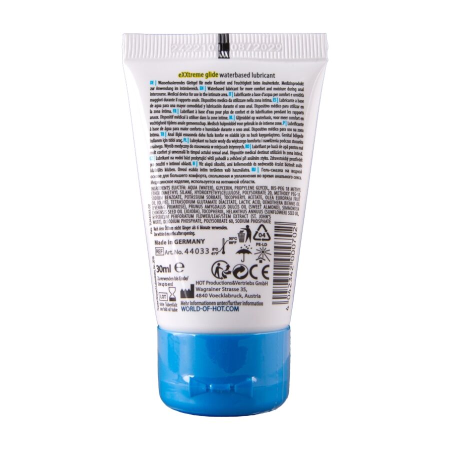 HOT - EXXTREME GLIDE WATERBASED LUBRICANT + COMFORT OIL A+ 30 ML - Afbeelding 2