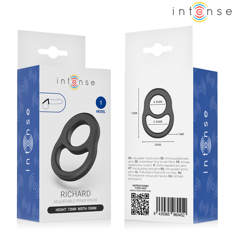 INTENSE - RICHARD DOUBLE PENIS RING MODEL 1 - Afbeelding 5