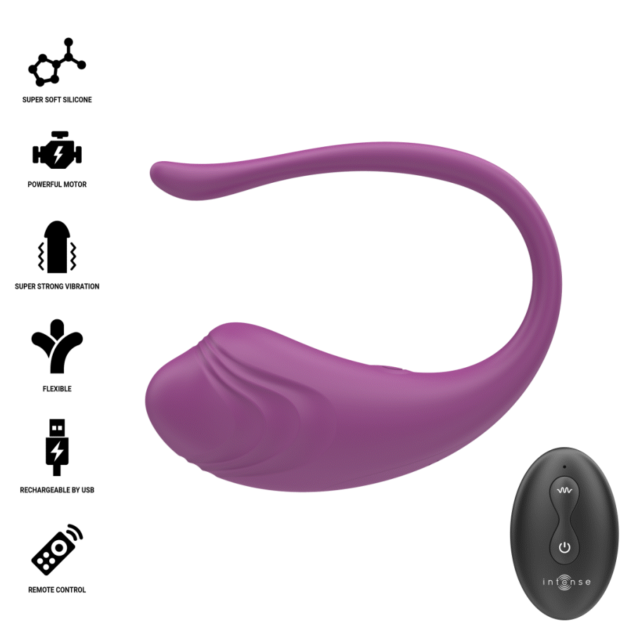 INTENSE - OLIVIA PURPLE VIBRATING EGG WITH REMOTE CONTROL - Afbeelding 7