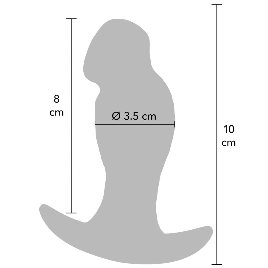 HIDDEN DESIRE - INFERNO REALISTIC BUTTPLUG 10 CM - Afbeelding 2