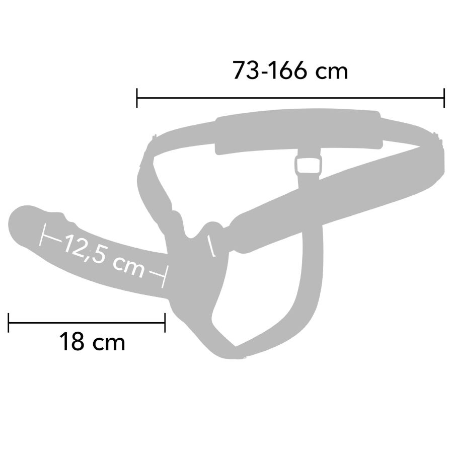 HIDDEN DESIRE - INFERNO VIBRATING PENIS SLEEVE STRAP-ON 18 CM - Afbeelding 4