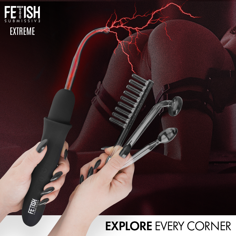 FETISH SUBMISSIVE - HIGH FREQUENCY ELECTROSTIMULATION WAND - Afbeelding 3