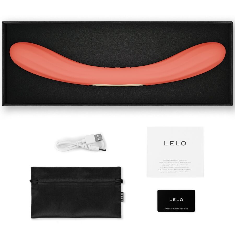 LELO - BOOMERANG DOUBLE ENDED VIBRATOR CORAL RED - Afbeelding 4