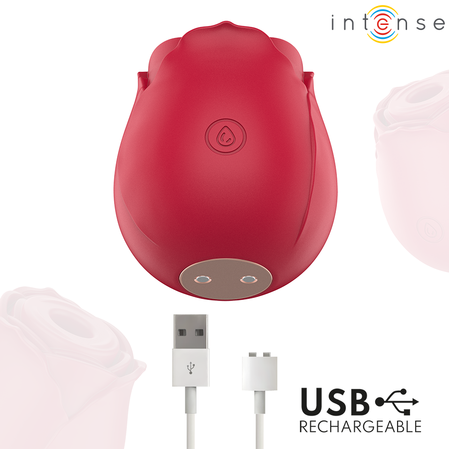 INTENSE - CAMELLIA CLITORAL SUCTION ROSE BY WAVES BORDEAUX - Afbeelding 5