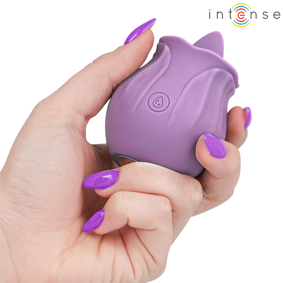 INTENSE - AZALEA FLOWER CLIT STIMULATING 10 VIBRATIONS PURPLE - Afbeelding 4