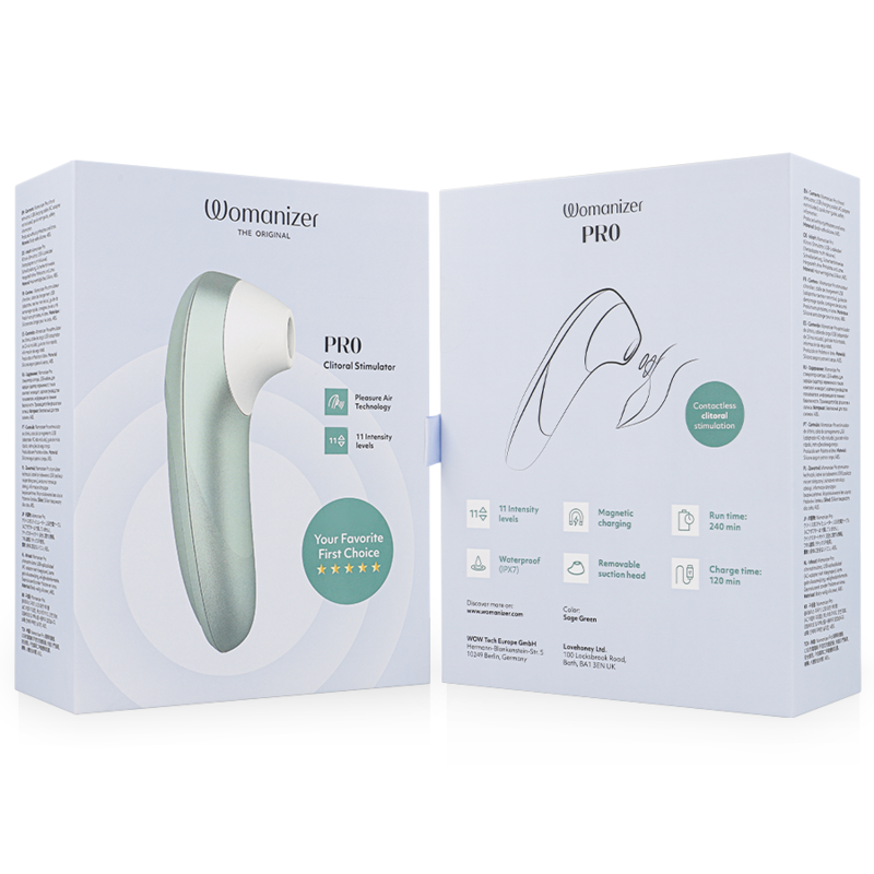 WOMANIZER - PRO VIBRANT CLITORAL STIMULATOR SAGE GREEN - Afbeelding 6