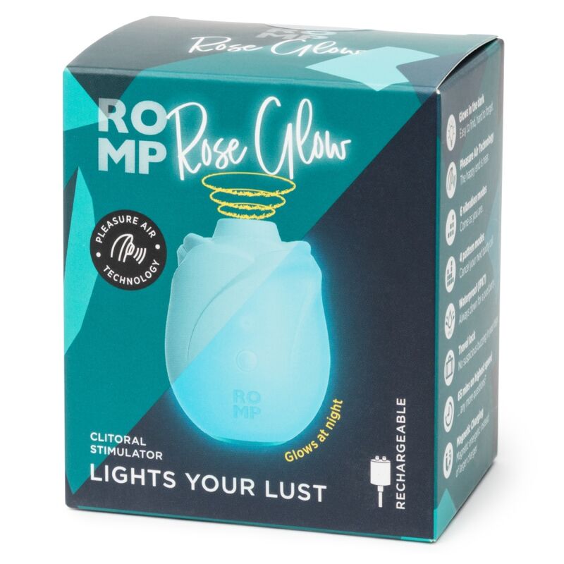 ROMP - ROSE GLOW CLITORAL SUCTION TOOL GLOW IN THE DARK - Afbeelding 9