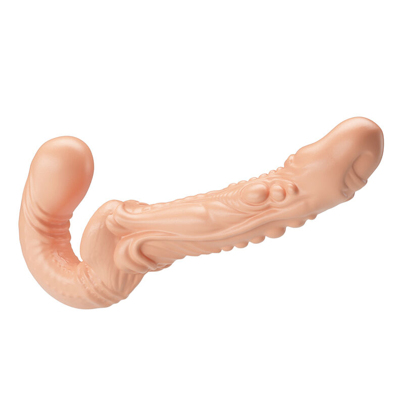 BAILE - EMMA TEXTURED DOUBLE PENETRATION STRAP-ON FLESH - Afbeelding 3