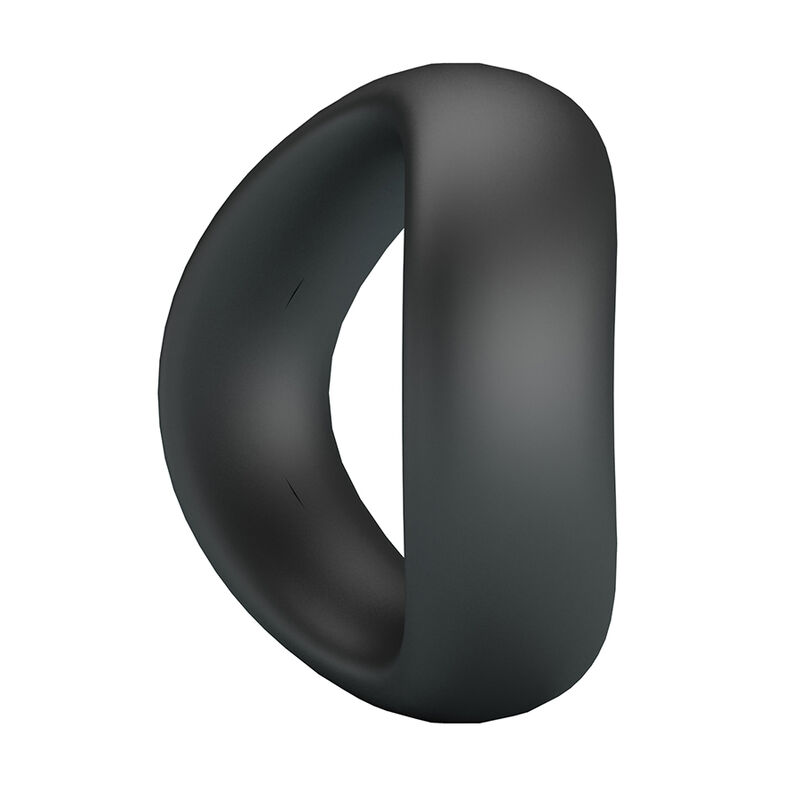 CRAZY BULL - VALEN ERGONOMIC SILICONE COCK RING BLACK - Afbeelding 3