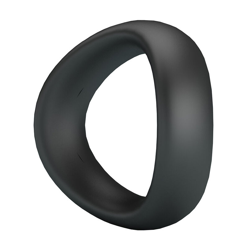 CRAZY BULL - VALEN ERGONOMIC SILICONE COCK RING BLACK - Afbeelding 4