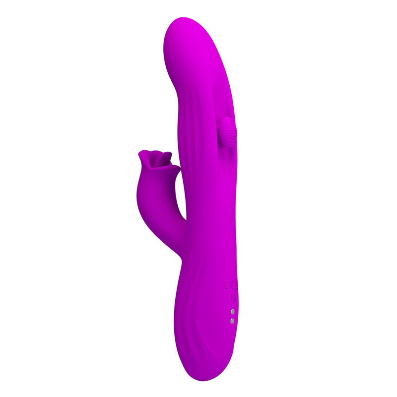PRETTY LOVE - YALANDA RABBIT OSCILLATING VIBRATOR WITH LED DISPLAY PURPLE - Afbeelding 2