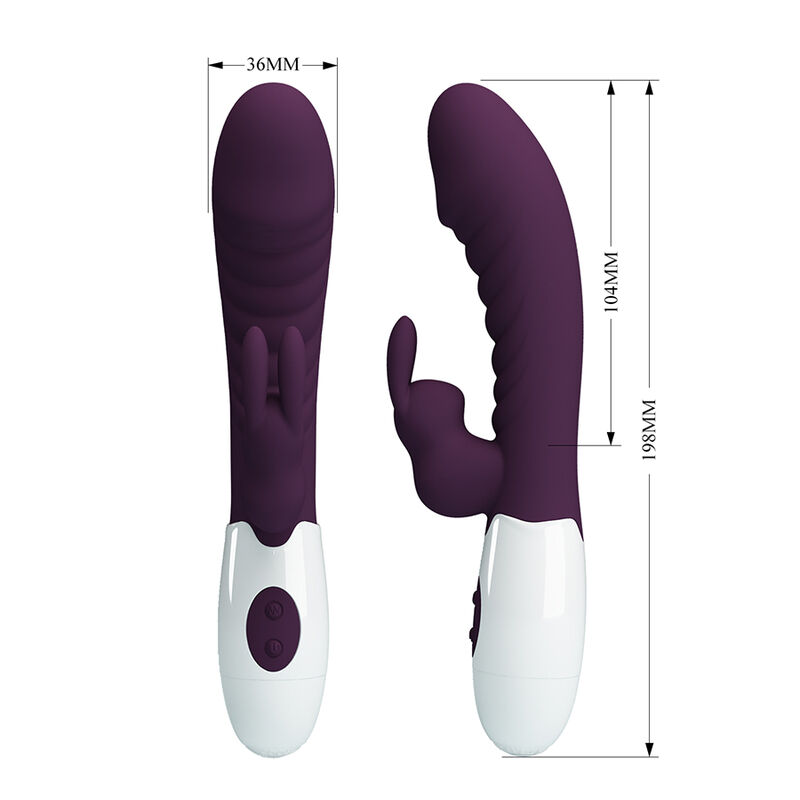 PRETTY LOVE - NAUGHTY BUNNY 30 FUNCTION RABBIT VIBRATOR PURPLE - Afbeelding 2