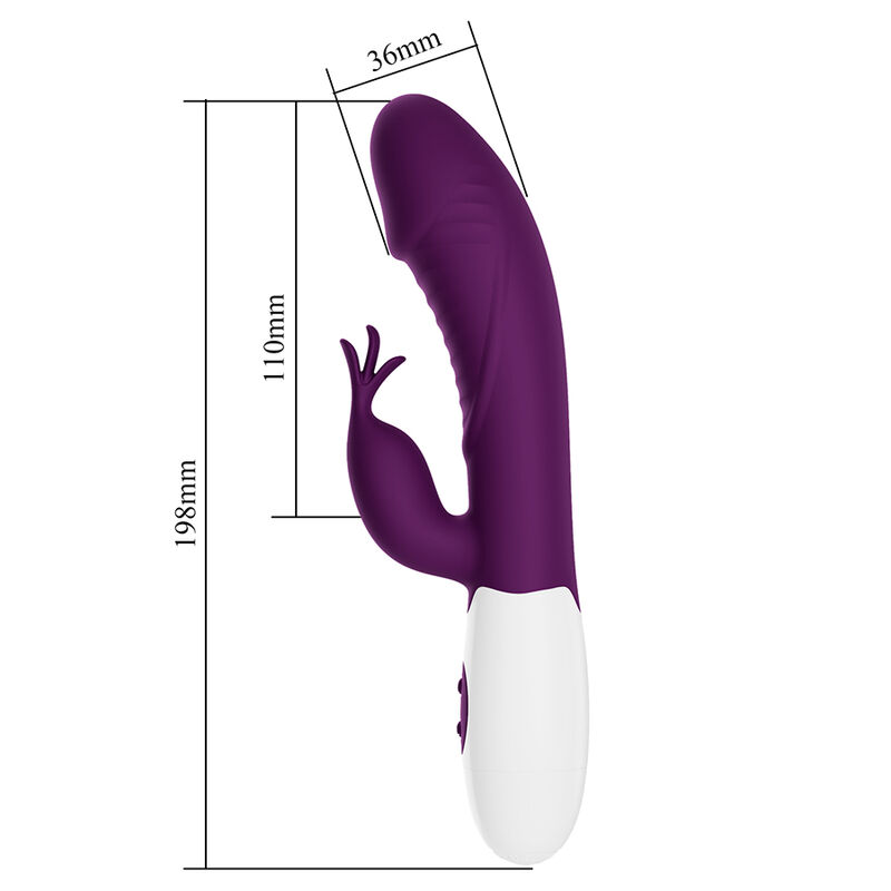 PRETTY LOVE - ROGUE MUSE 30 FUNCTION RABBIT VIBRATOR PURPLE - Afbeelding 4