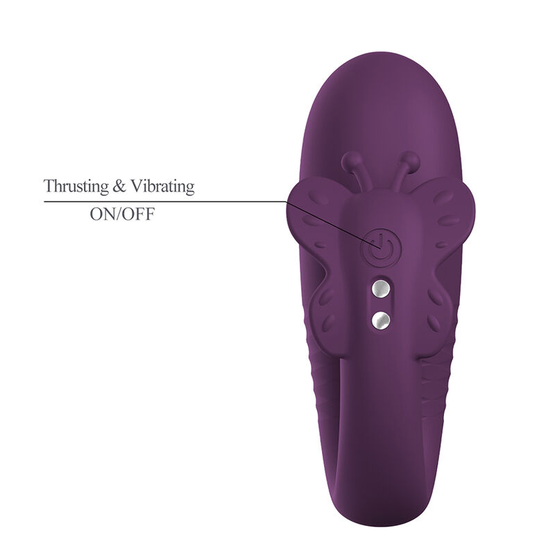 PRETTY LOVE - KLAY THRUSTING EGG VIBRATOR APP CONTROL PURPLE - Afbeelding 6