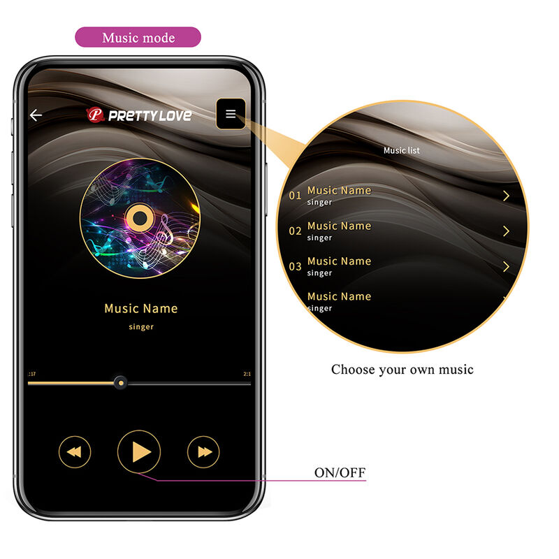PRETTY LOVE - KLAY THRUSTING EGG VIBRATOR APP CONTROL PURPLE - Afbeelding 14