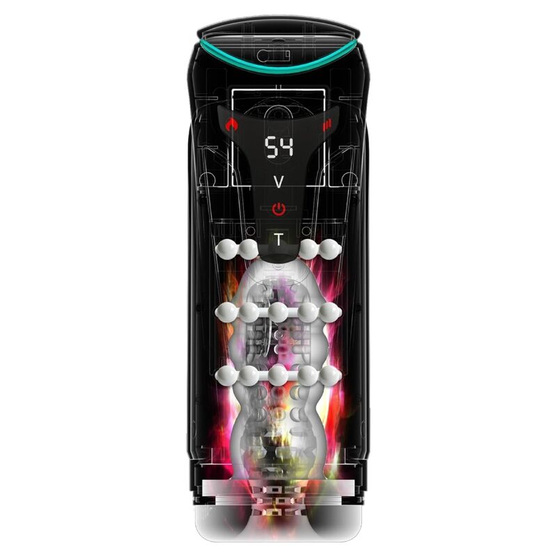 PDX ELITE - MOTO-BATOR PRO THRUSTING STROKER AUTOMATIC VIBRATING AND WARMING MASTURBATOR 26.5 CM - Afbeelding 2