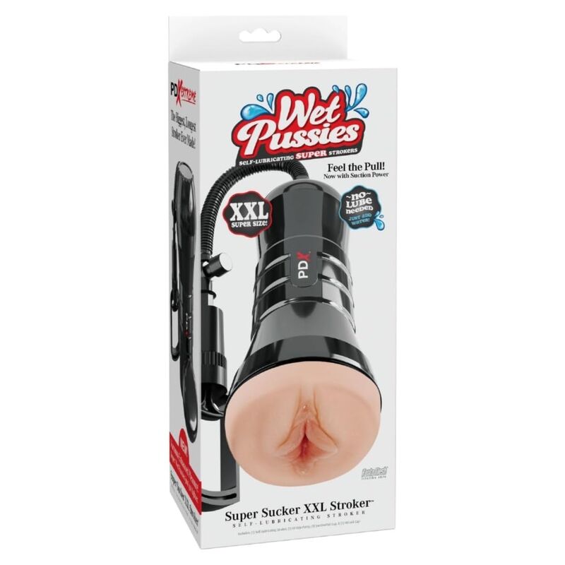 PDX EXTREME - WET PUSSIES SUPER SUCKER XXL LIGHT VAGINA STROKER WITH SUCTION 27.3 CM - Afbeelding 5