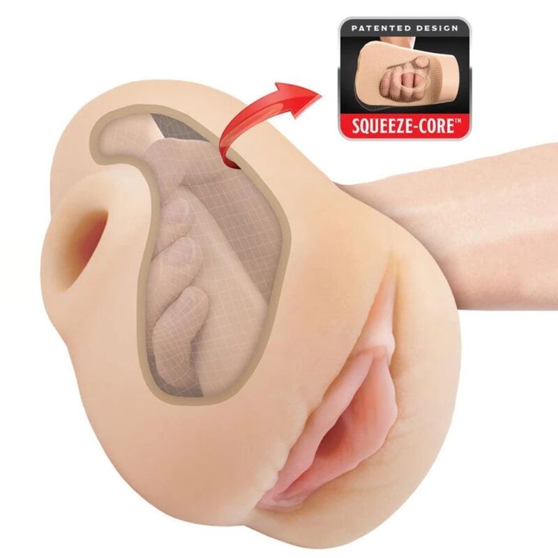 PDX PLUS - REALISTIC VAGINA PUSSY POUNDER SQUEEZE STROKER 18 CM - Afbeelding 4
