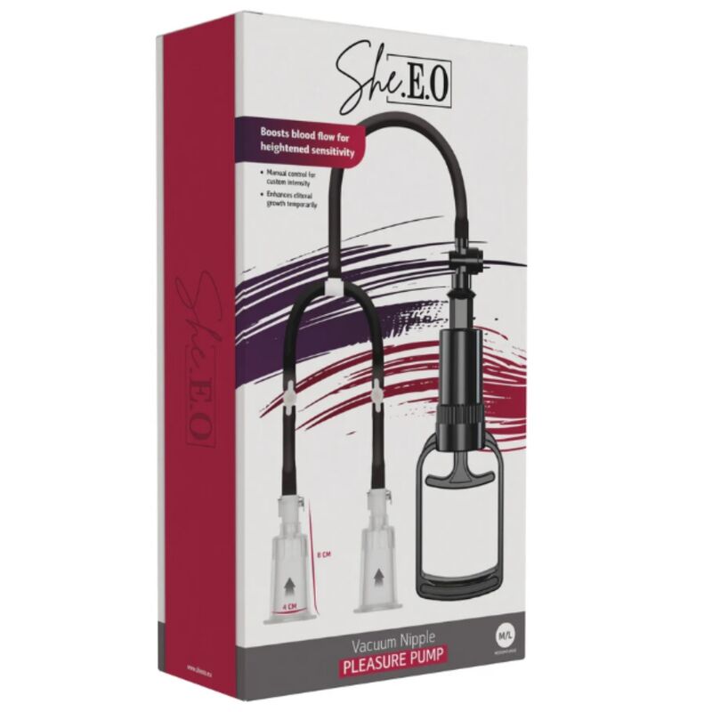 SHE.E.O - VACUUM PUMP FOR NIPPLES M/L - Afbeelding 2