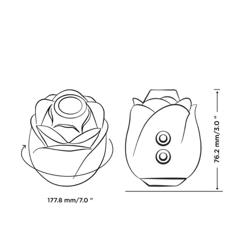 ROMP - ROSE 2.0 CLITORAL SUCTION TOOL PINK SHAPE LIMITED EDITION - Afbeelding 2