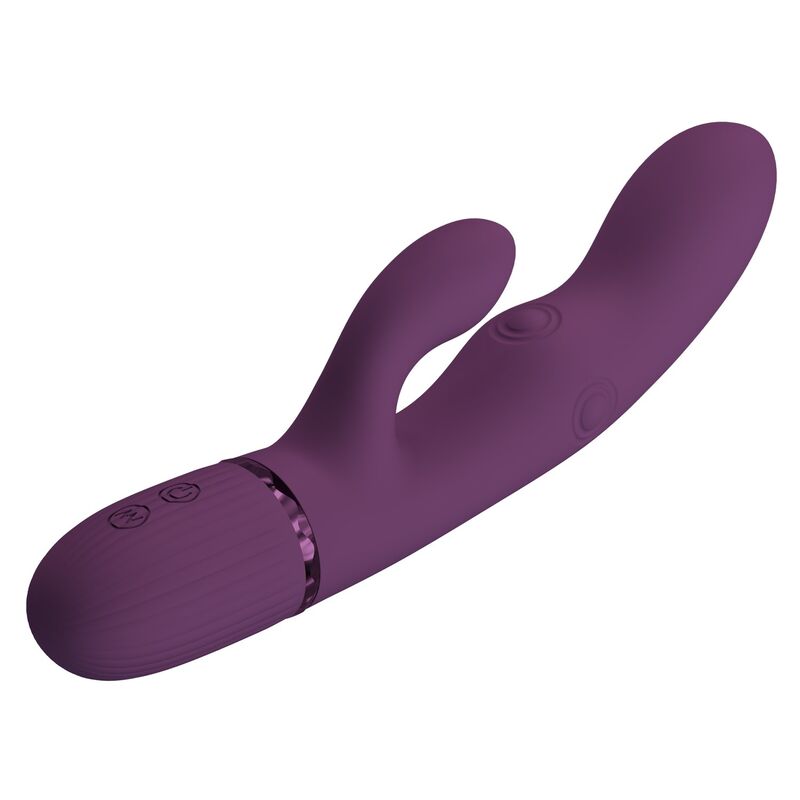 PRETTY LOVE - ZACH RECHARGEABLE THRUSTING RABBIT VIBRATOR 5+5 FUNCTIONS - Afbeelding 5