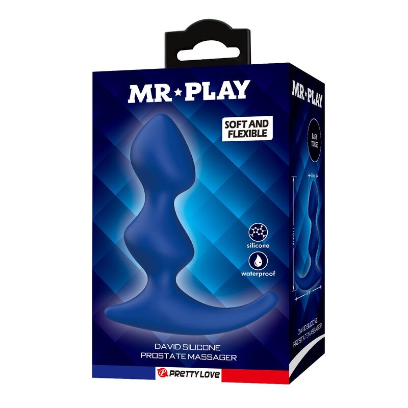 MR PLAY - ERGONOMIC BLUE ANAL PLUG - Afbeelding 5