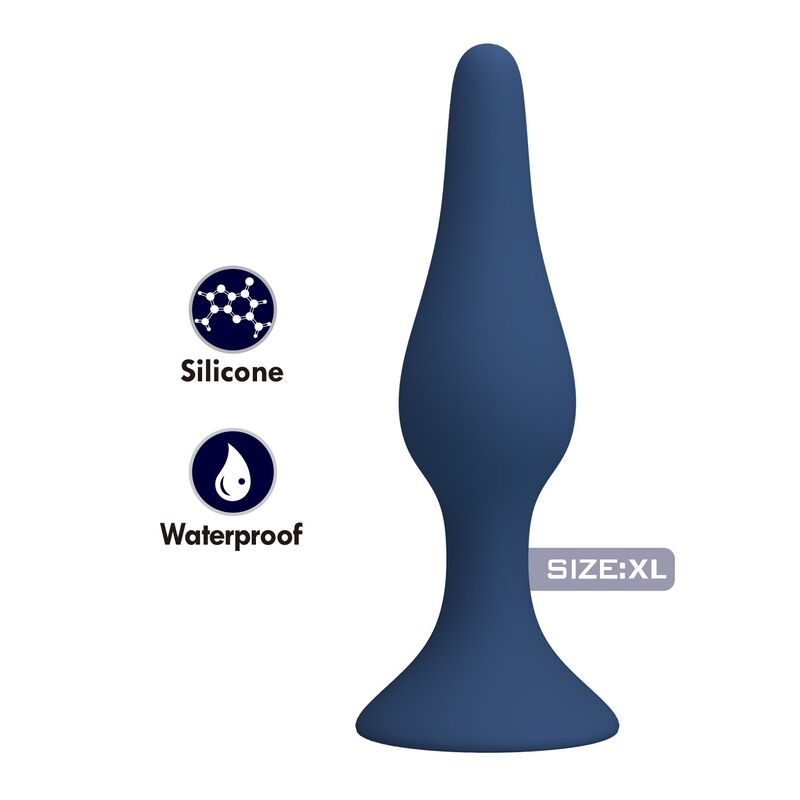 MR PLAY - TAPERED SILICONE ANAL PLUG BLUE XL - Afbeelding 8