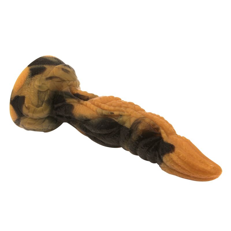 POWER MONSTERS - TYRANNOSAURUS BICOLOR FANTASY SILICONE DILDO 20.5 CM Ø 5 CM - Afbeelding 2