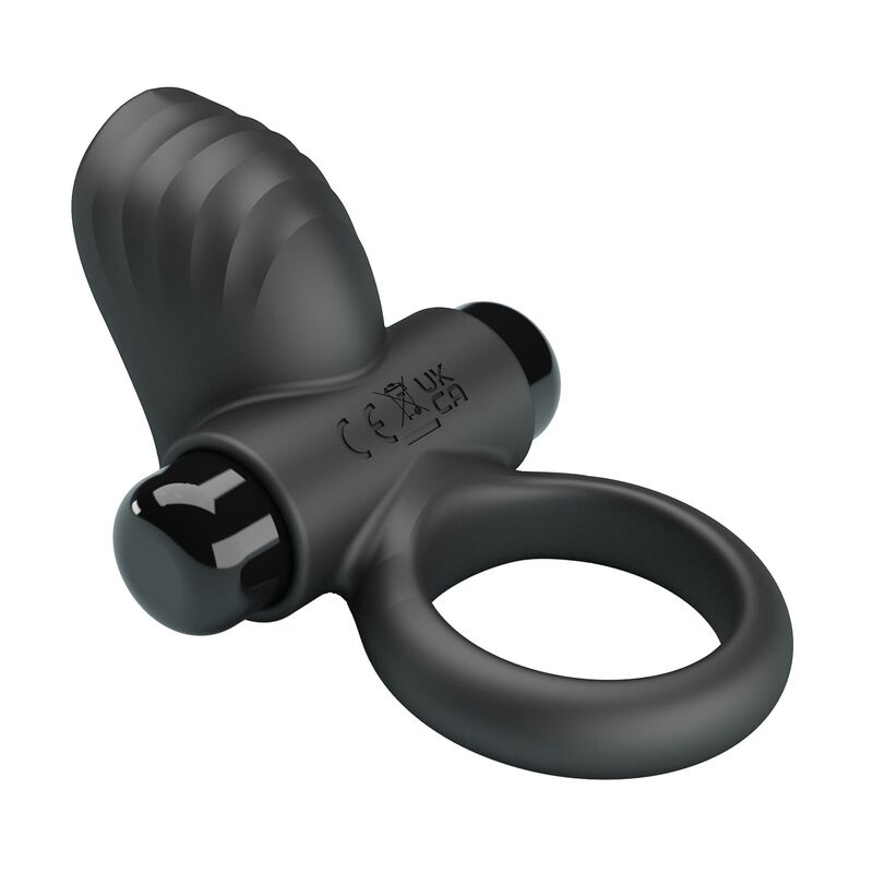 PRETTY LOVE - ADRIEN VIBRATING PENIS RING 10 FUNCTIONS BLACK - Afbeelding 7