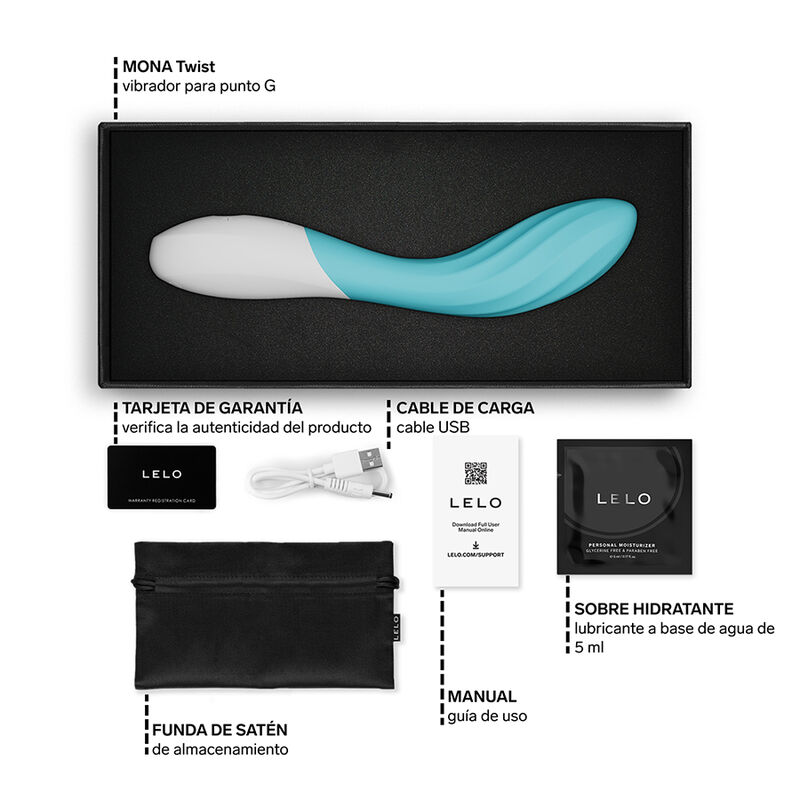 LELO - MONA TWIST RECHARGEABLE APP-CONTROLLED G-SPOT VIBRATOR LAVENDER - Afbeelding 2