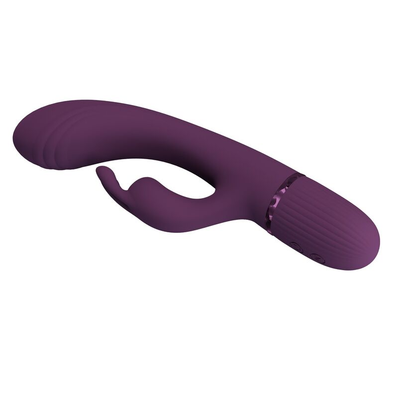 PRETTY LOVE - ROCCO RECHARGEABLE RABBIT VIBRATOR 10 FUNCTIONS PURPLE - Afbeelding 9