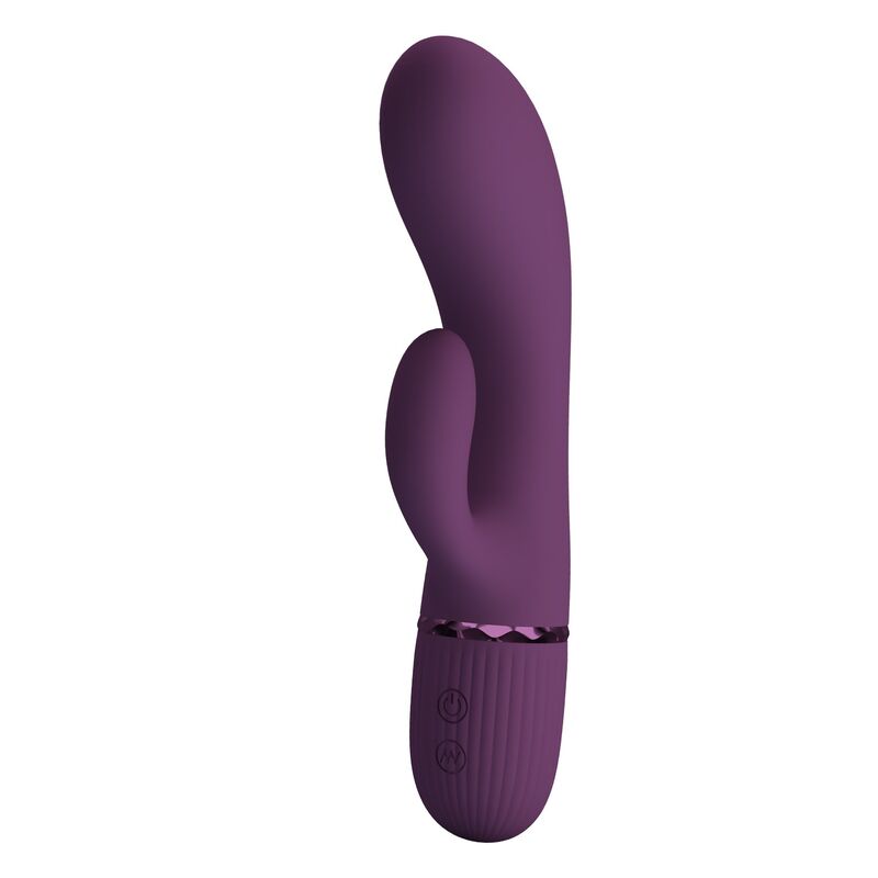 PRETTY LOVE - MARGIE RECHARGEABLE RABBIT VIBRATOR 10 FUNCTIONS PURPLE - Afbeelding 3