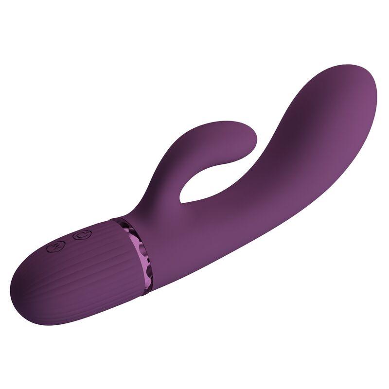 PRETTY LOVE - MARGIE RECHARGEABLE RABBIT VIBRATOR 10 FUNCTIONS PURPLE - Afbeelding 2