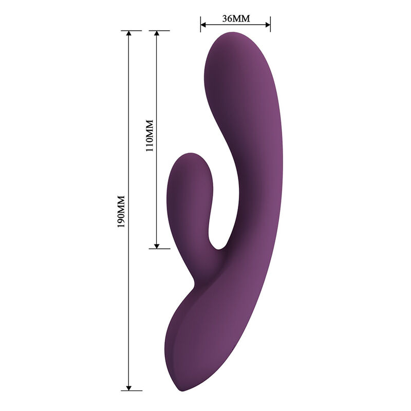 PRETTY LOVE - ROSOLYN RECHARGEABLE RABBIT VIBRATOR 10 FUNCTIONS - Afbeelding 4