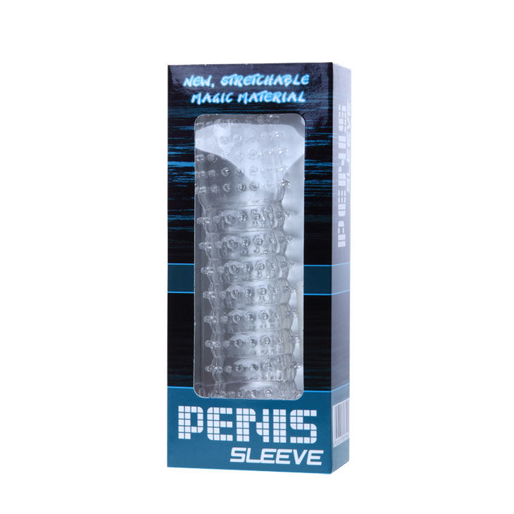 BAILE - PENIS SHEATH WITH STIMULATING POINTS PURPLE 14 CM - Afbeelding 2