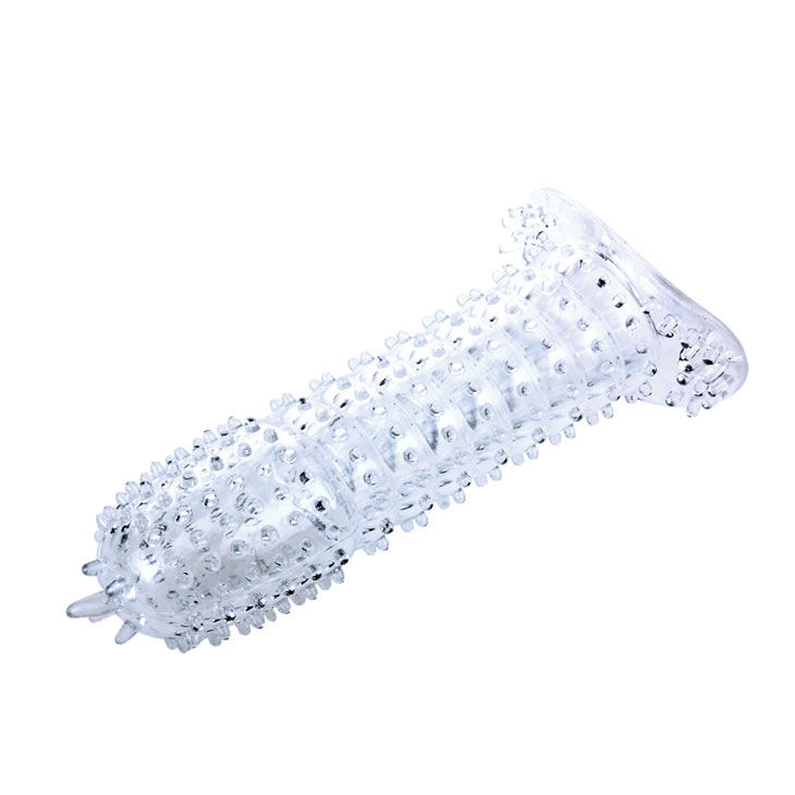 BAILE - PENIS SHEATH WITH PINK STIMULATING POINTS 14 CM - Afbeelding 3