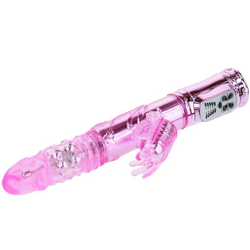 BAILE - RECHARGEABLE VIBRATOR WITH ROTATION AND THROBBING BUTTERF STIMULATOR - Afbeelding 4