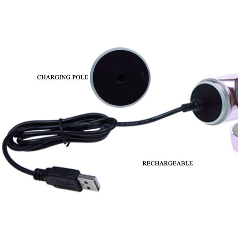 BAILE - RECHARGEABLE VIBRATOR WITH ROTATION AND THROBBING BUTTERF STIMULATOR - Afbeelding 7