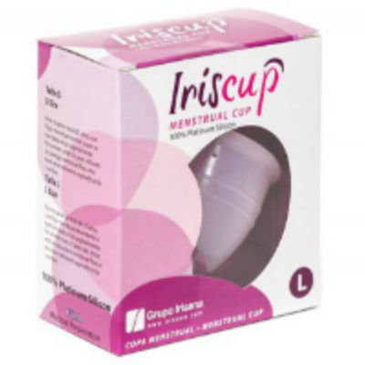 IRISCUP - LARGE PINK MONTH CUP + FREE STERILIZER BAG - Afbeelding 3