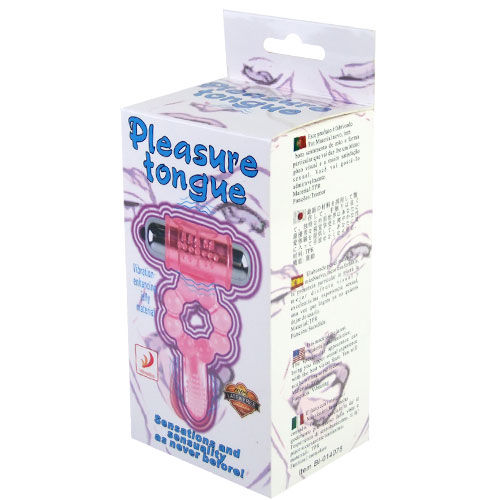 BAILE - SILICONE RING 10 TONGUE RHYTHMS WITH PINK VIBRATION - Afbeelding 3