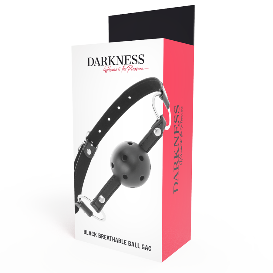 DARKNESS - BLACK BREATHABLE GAG - Afbeelding 4