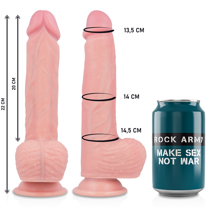 ROCKARMY - HARNESS + LIQUID SILICONE VIBRATOR PREMIUM APACHE REMOTE CONTROL 20.5 CM -O- 4.62 CM - Afbeelding 13