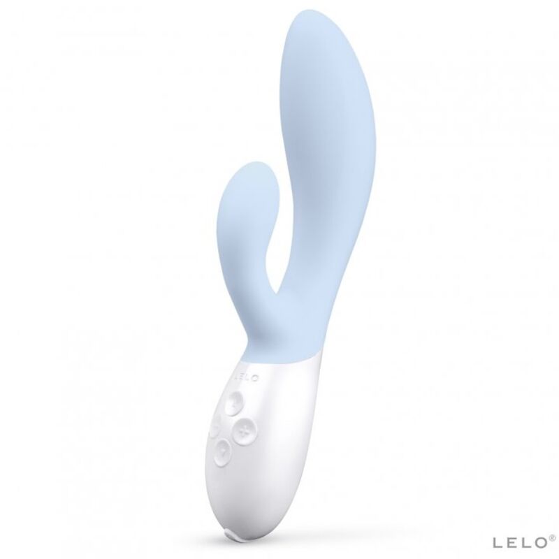 Clitoris & g-spot vibrator – Lelo Ina 3 Luxury Celeste – oplaadbaar, siliconen