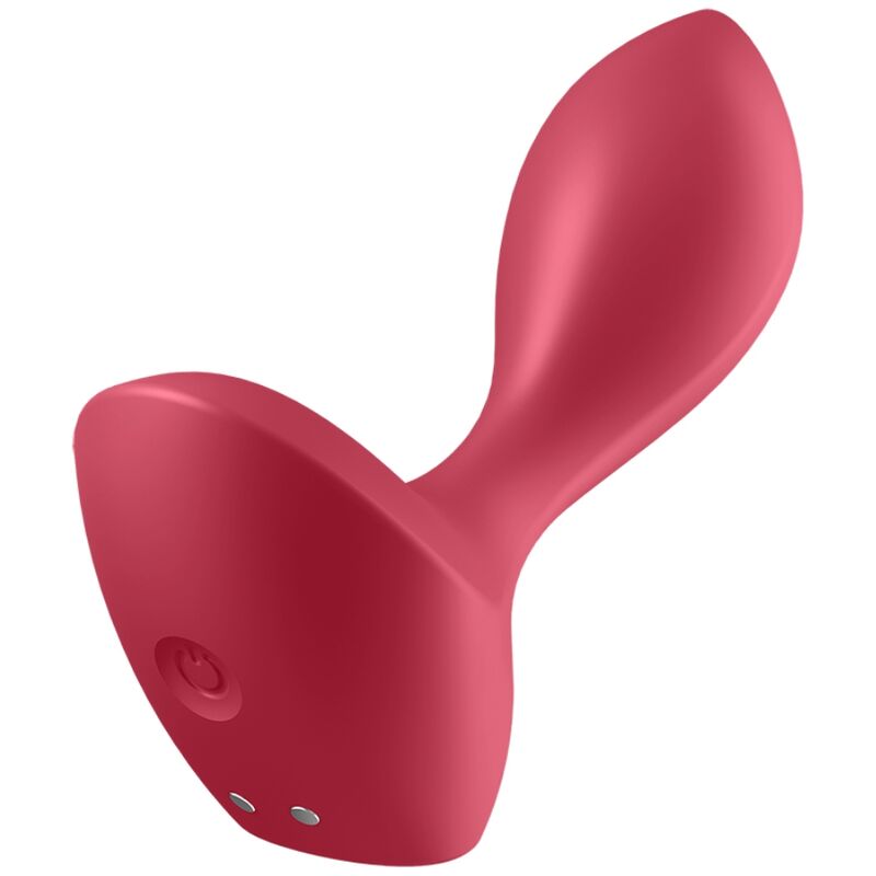 Anale toy voor mannen – SATISFYER BACKDOOR LOVER VIBRATING PLUG RED – oplaadbaar, waterdicht