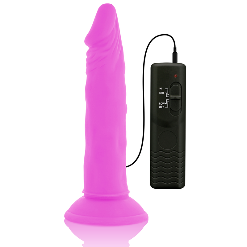 Realistische vibrator – Diversia Flexible Vibrating Paars – batterijen - Afbeelding 4